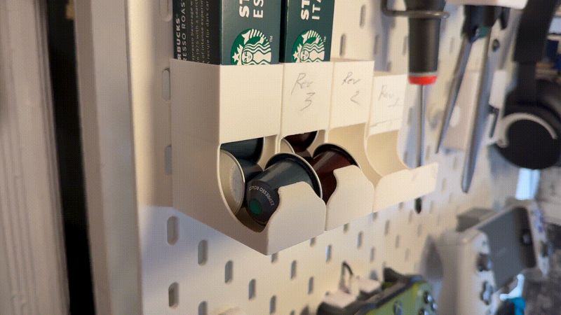 Coffee Pod Holder for IKEA SKADIS 