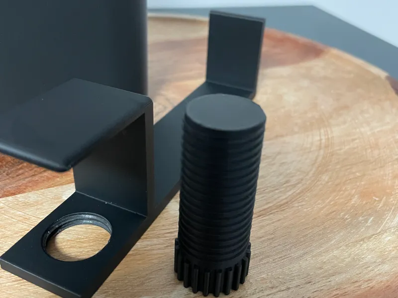 Holder for an waste table garbage can