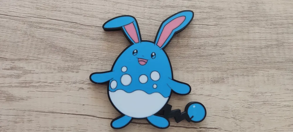 Azumarill Wall Art by Sitsero MakerWorld: Download Free 3D Models