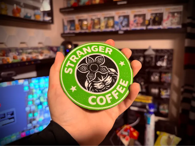 Stranger Coffee Coaster, Demogorgon Style
