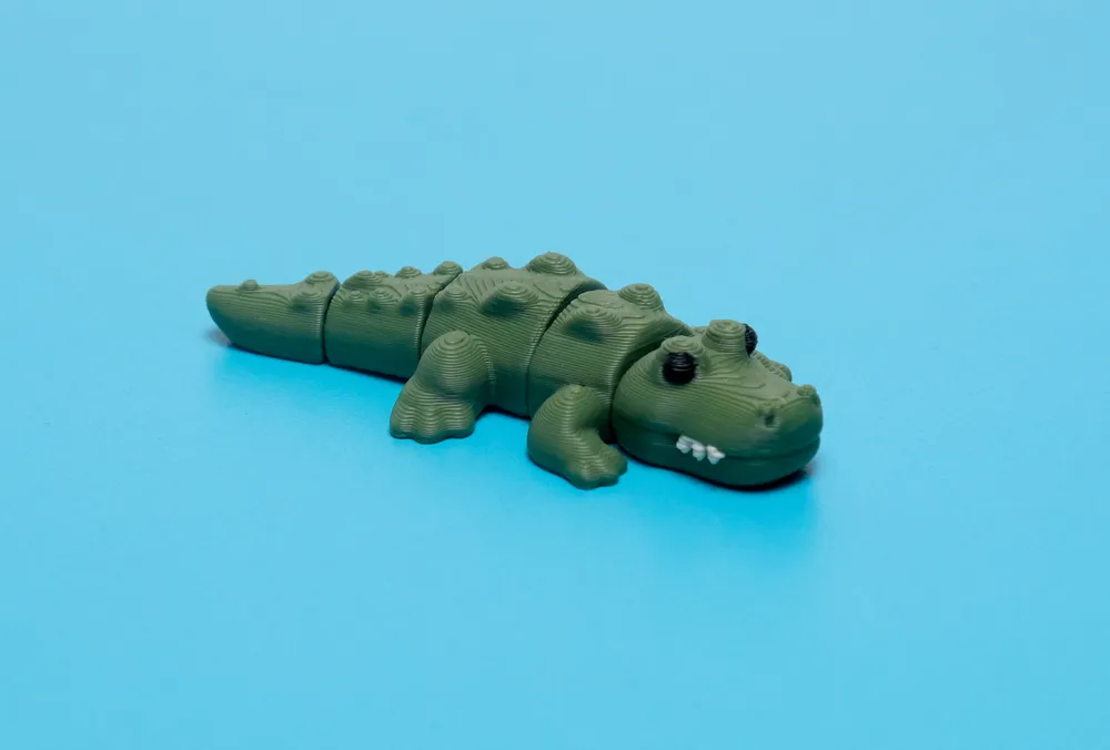 Mini Crocodile Articulated - Free 3D Print Model - MakerWorld