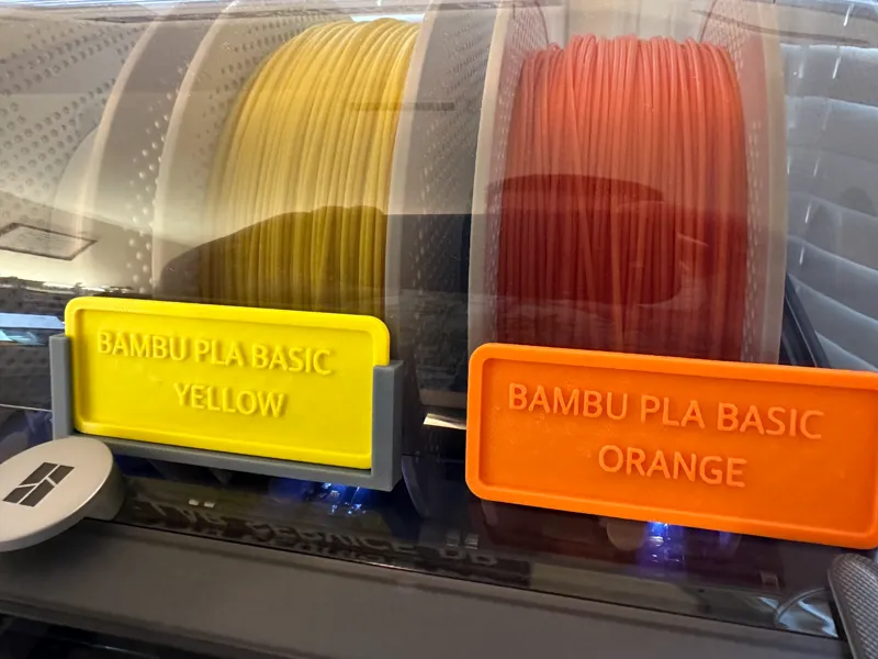 Filament Swatch Label Holder