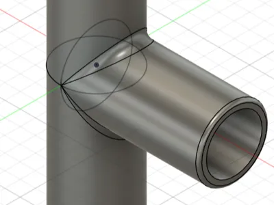 Simple Parametric T-Connector