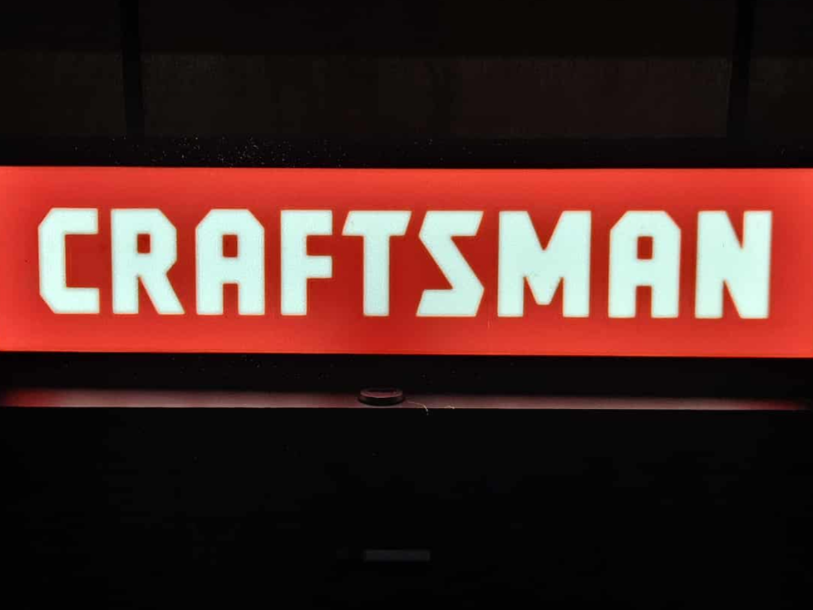 Craftsman Tools LED Light box Sign 