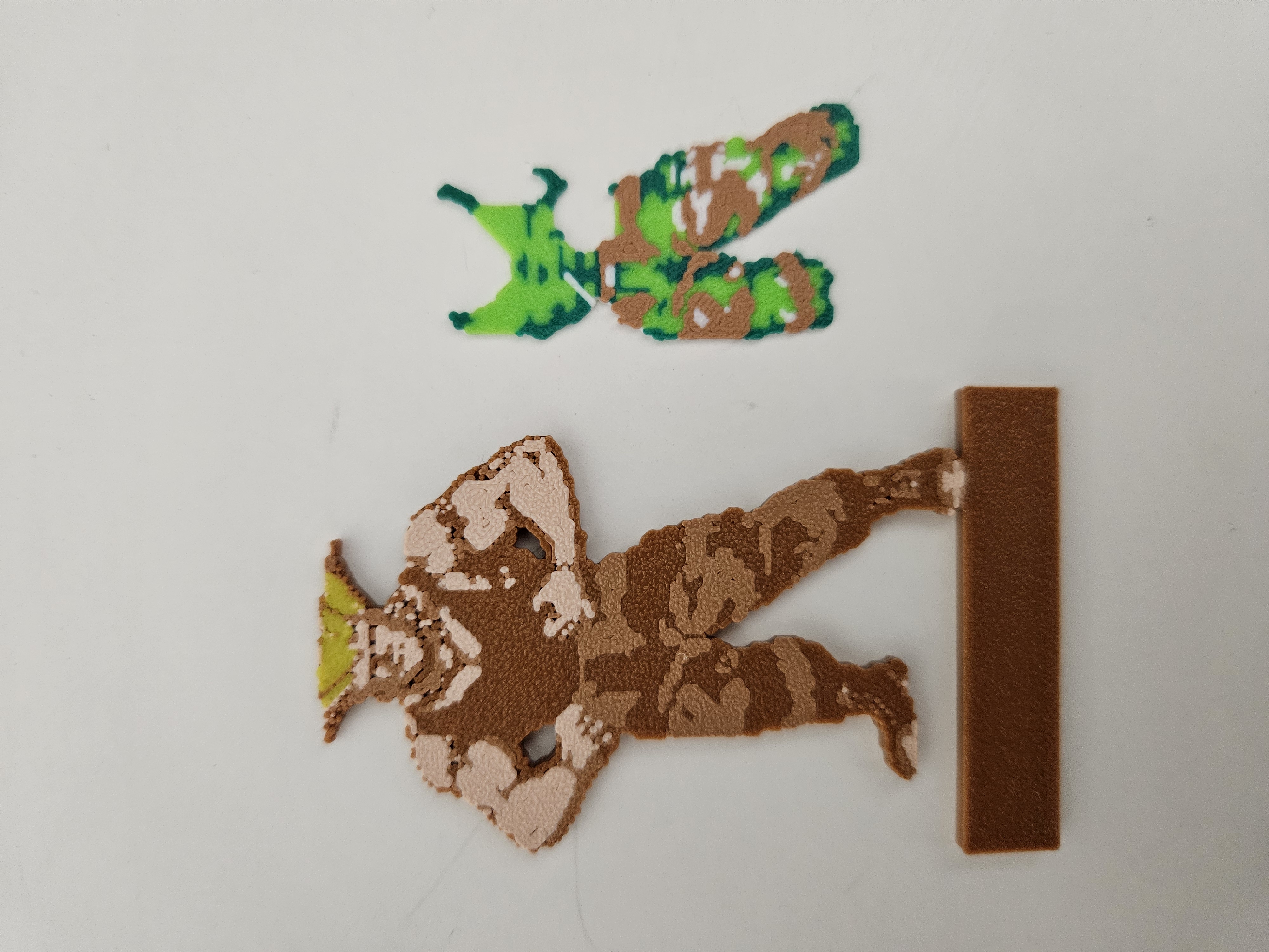 3Dプリント ガイル ストリートファイター2 ドット絵 フィギュア - 無料