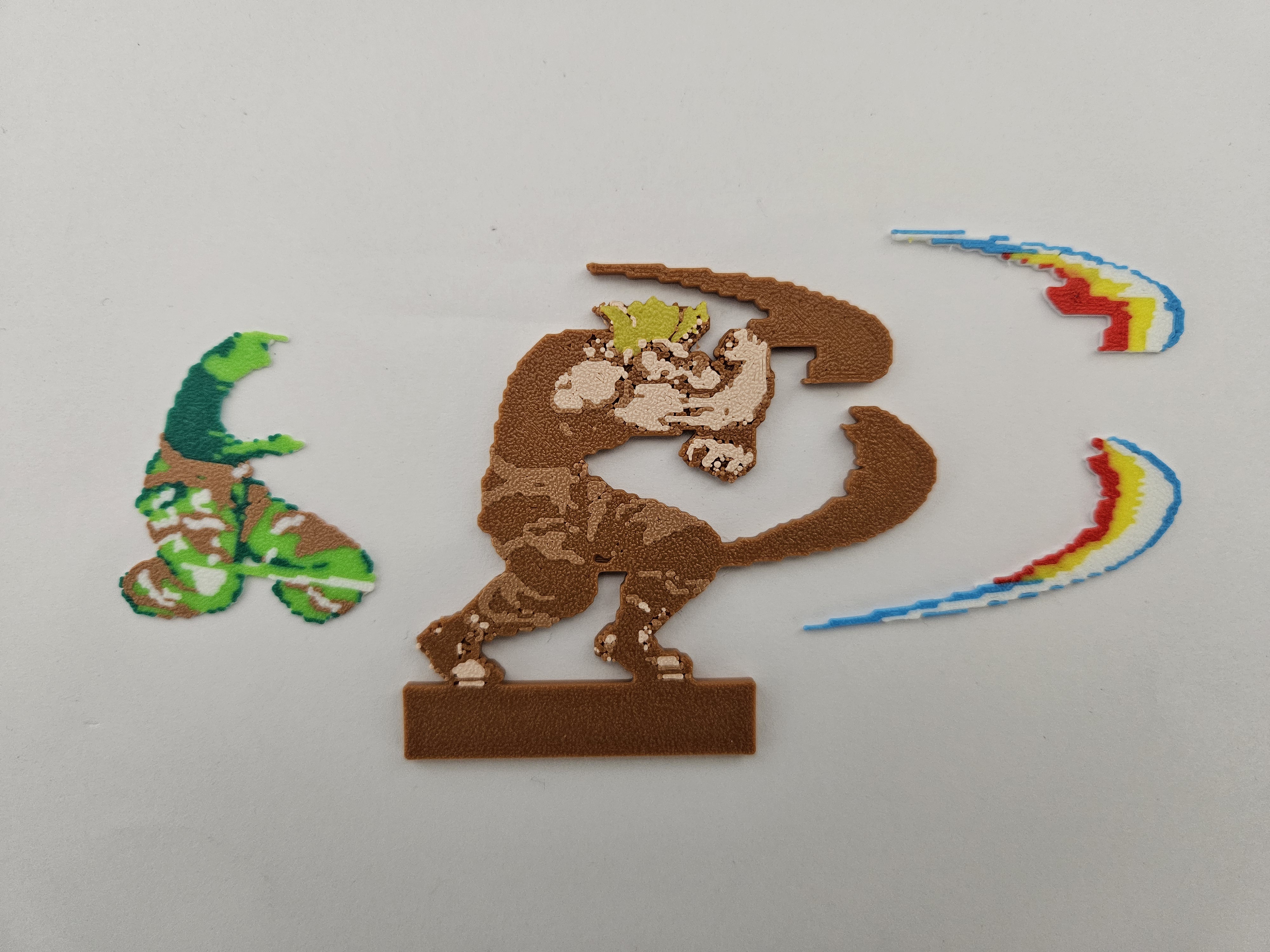 3Dプリント ガイル ストリートファイター2 ドット絵 フィギュア - 無料