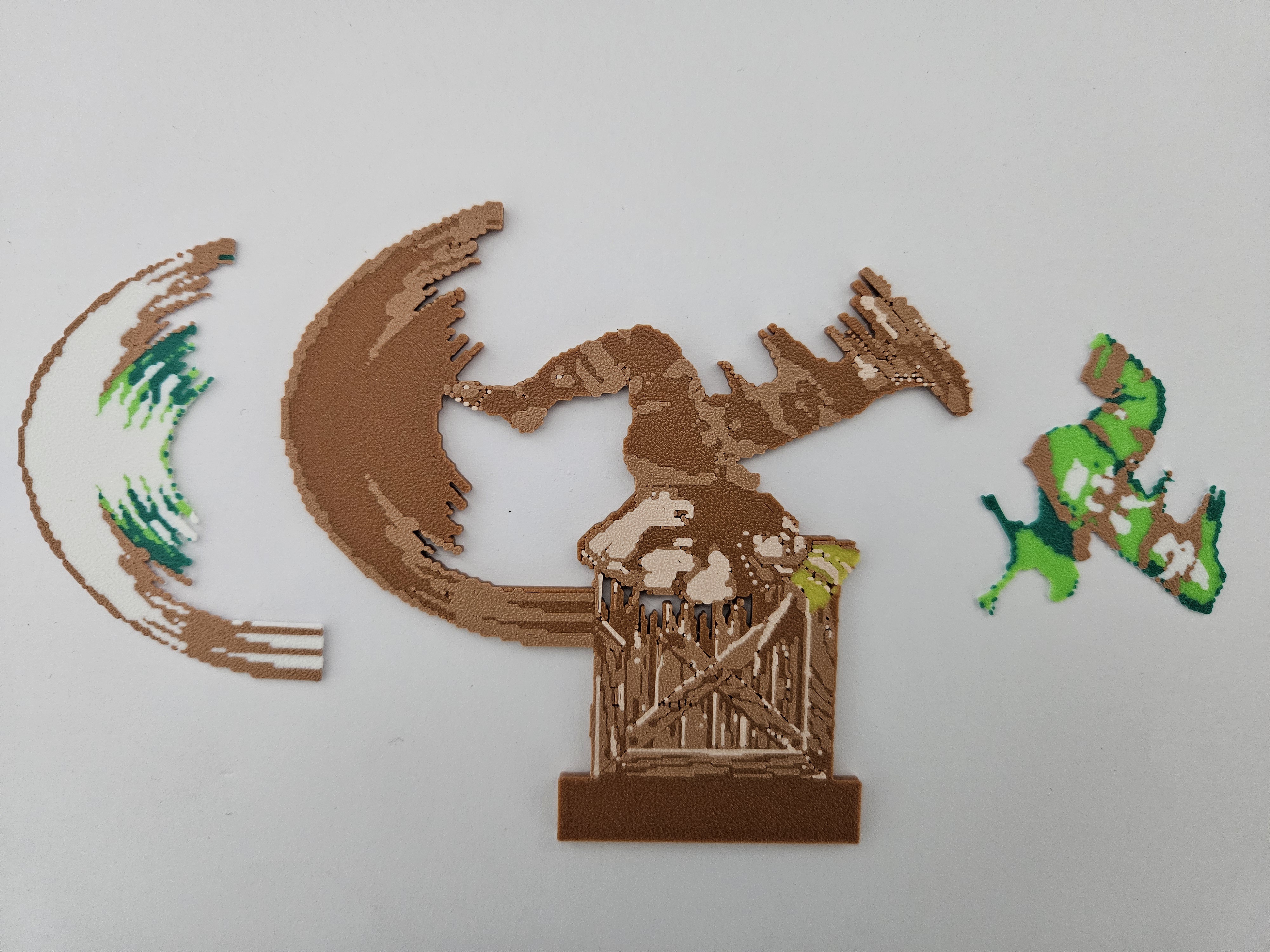3Dプリント ガイル ストリートファイター2 ドット絵 フィギュア - 無料