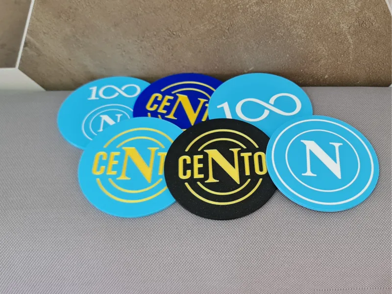 SOTTOBICCHIERI BADGE NAPOLI CENTENARIO