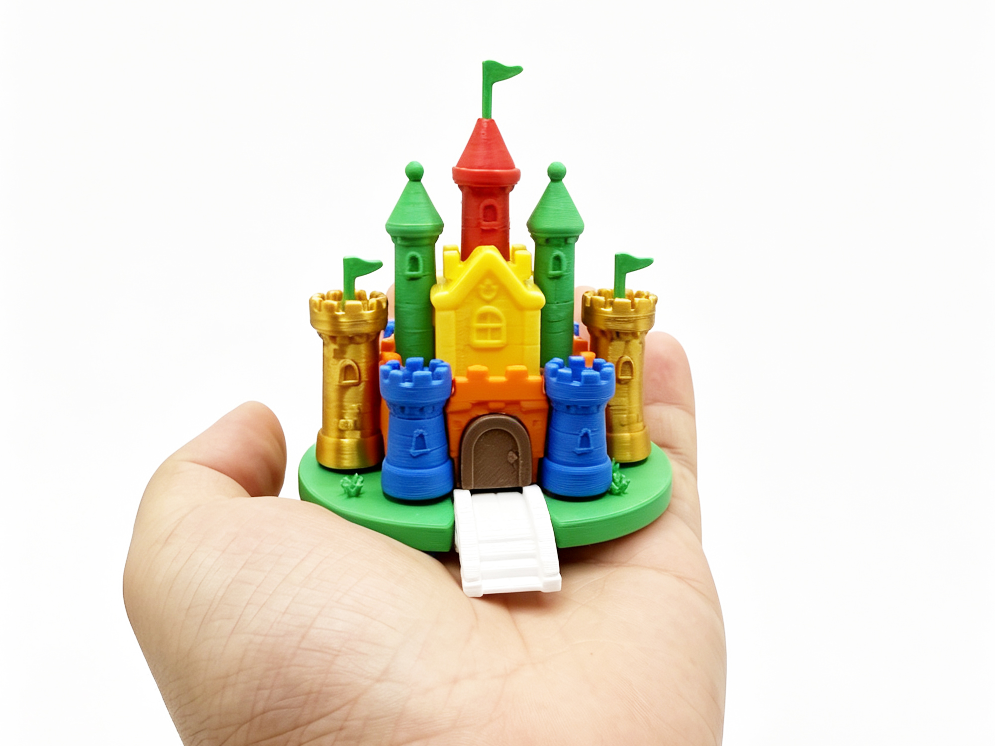 Miniatura 2 do modelo 3D 掌心里的童趣世界-城堡-3d打印机-造梦童年