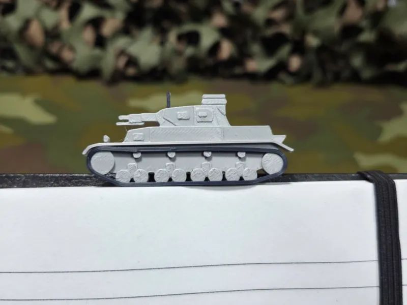 Panzer 4 Ausf.B Paperclip / Bookmark