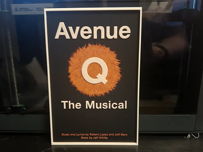 Avenue Q Hueforge Poster
