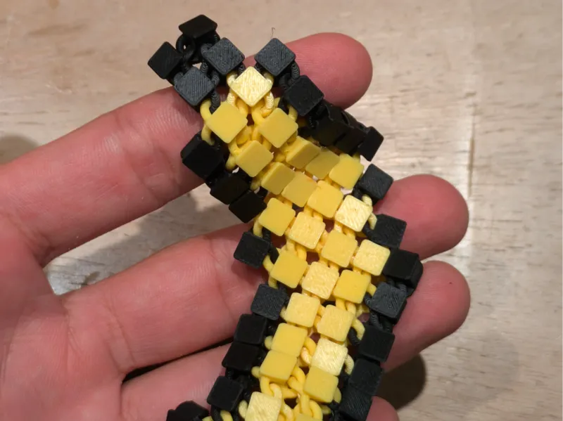 fabric banana fidget pixel art