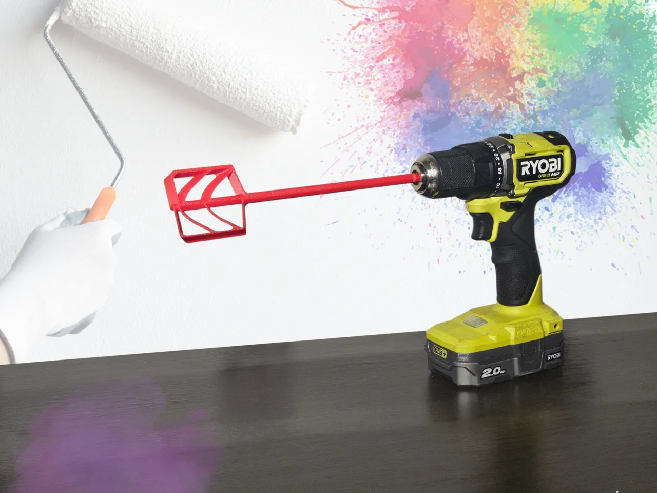 Drill Paint Mixer V2 - Durable, tested, refined! view 2