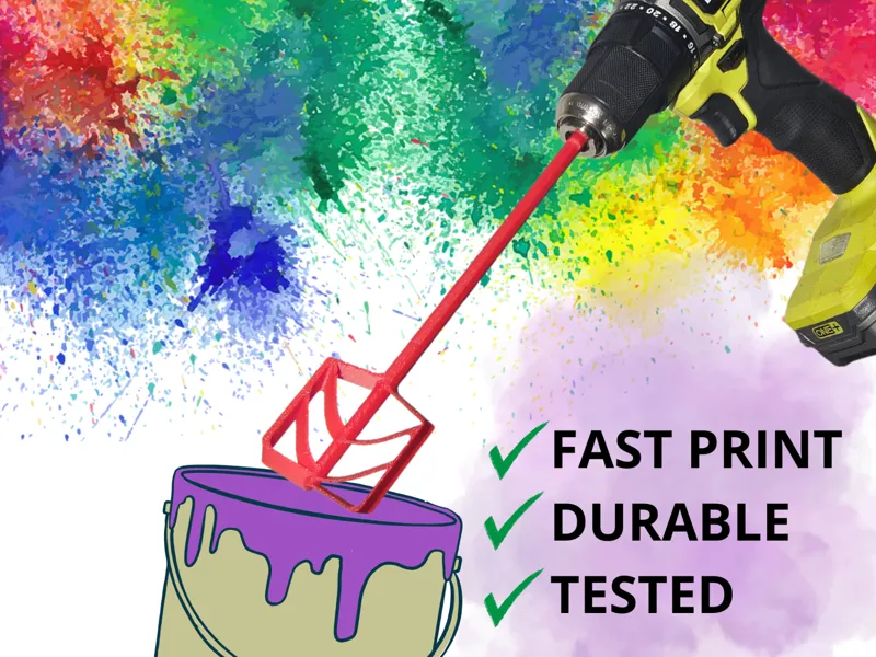 Drill Paint Mixer - Durable, tested, refined!