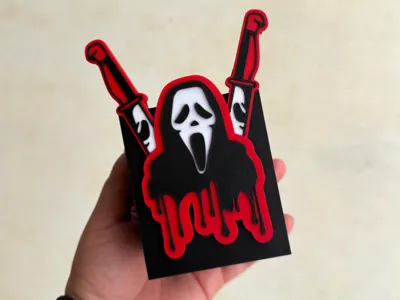 Ghost Face Pen Holder