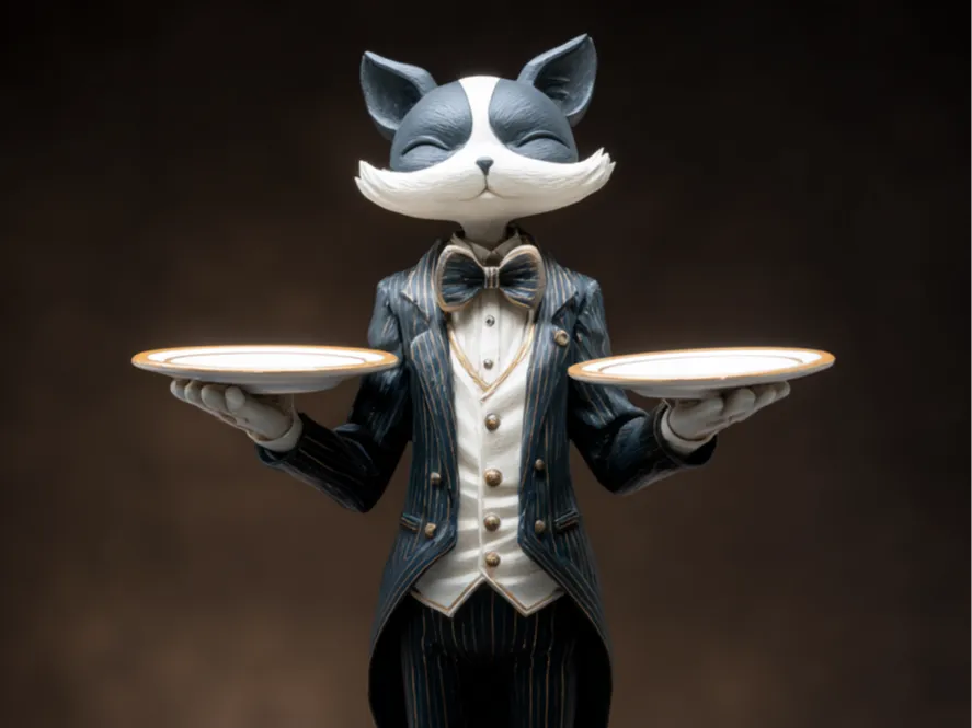 Cat butler No1 - rubber holder - Free 3D Print Model - MakerWorld