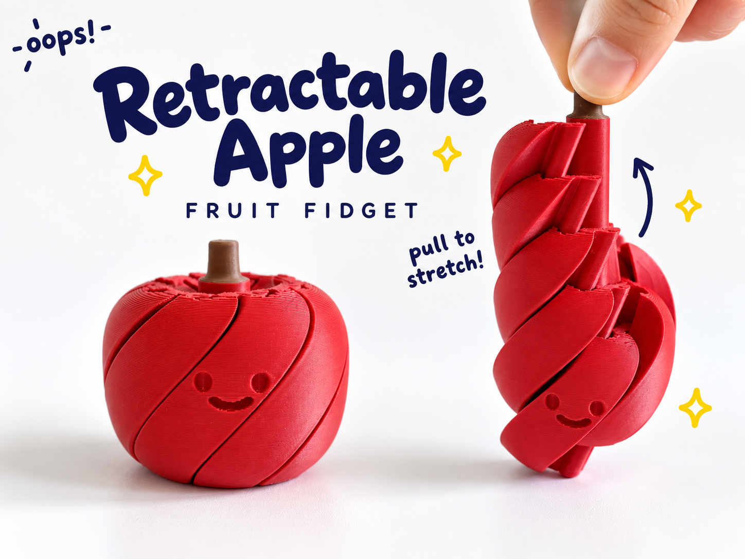 Retractable Apple Fidget - 1