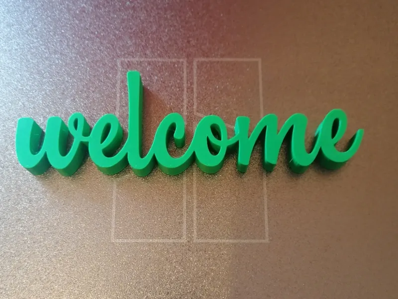 Welcome sign