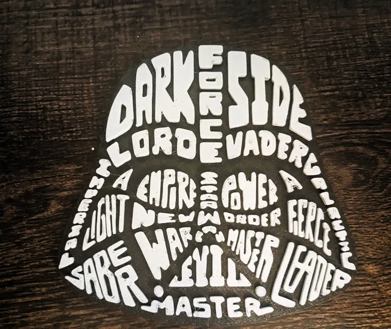 Darth Vader word art