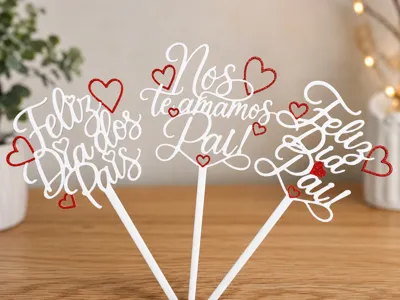 Father's Day Cake Topper Set