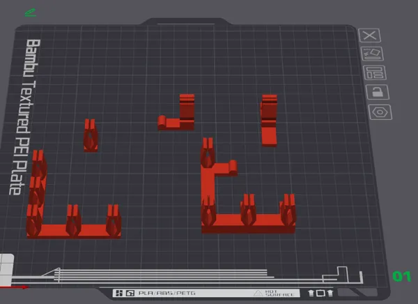 Clips de plateau à lattes pour découpeuse laser XTool P2