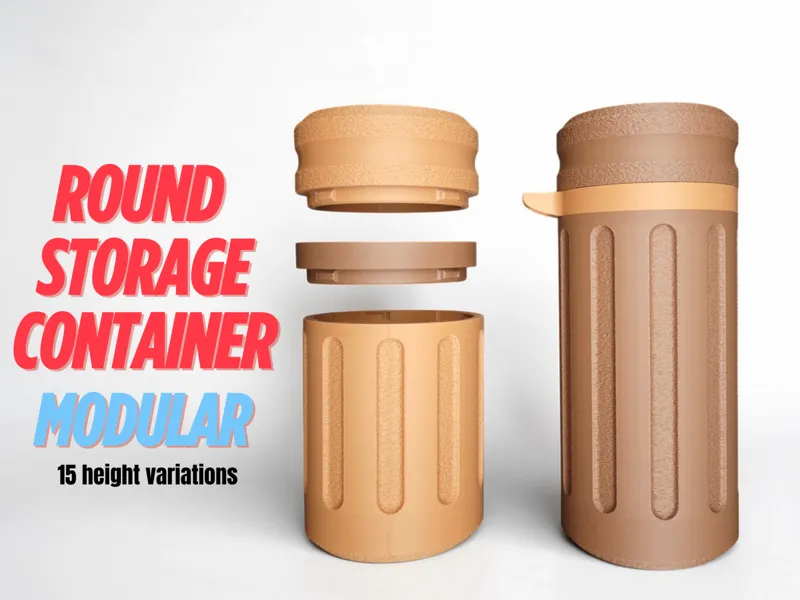 Modular Round Storage Container
