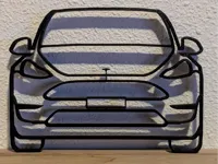 Décoration murale silhouette Tesla Model Y — photo 1