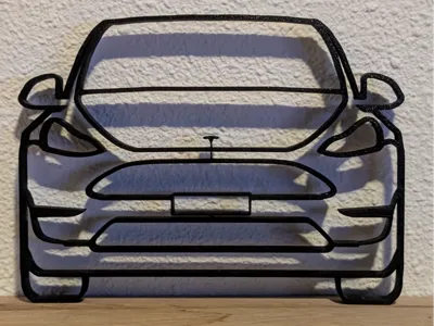 Tesla Model Y Front Wall Art