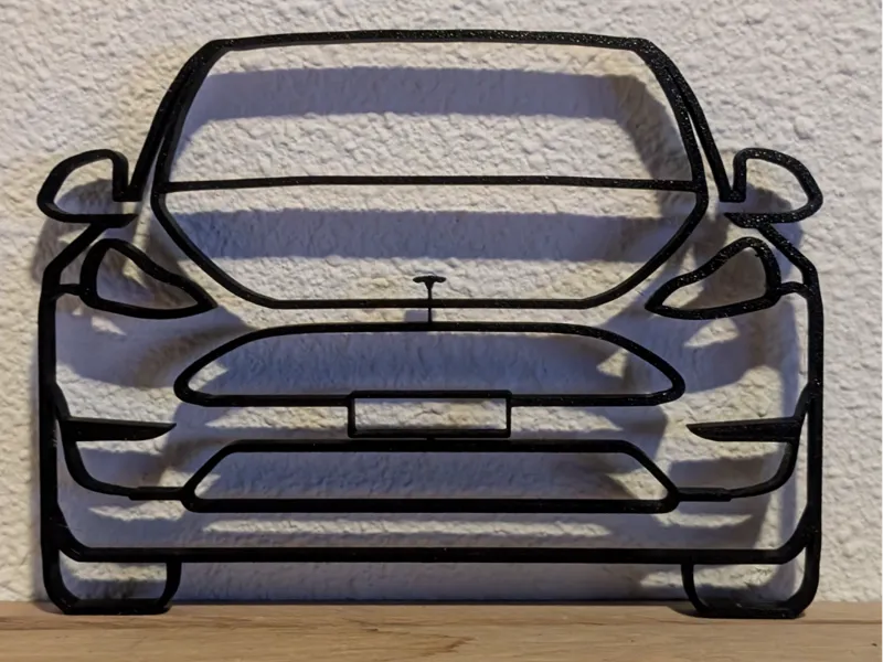Tesla model Y front wall art