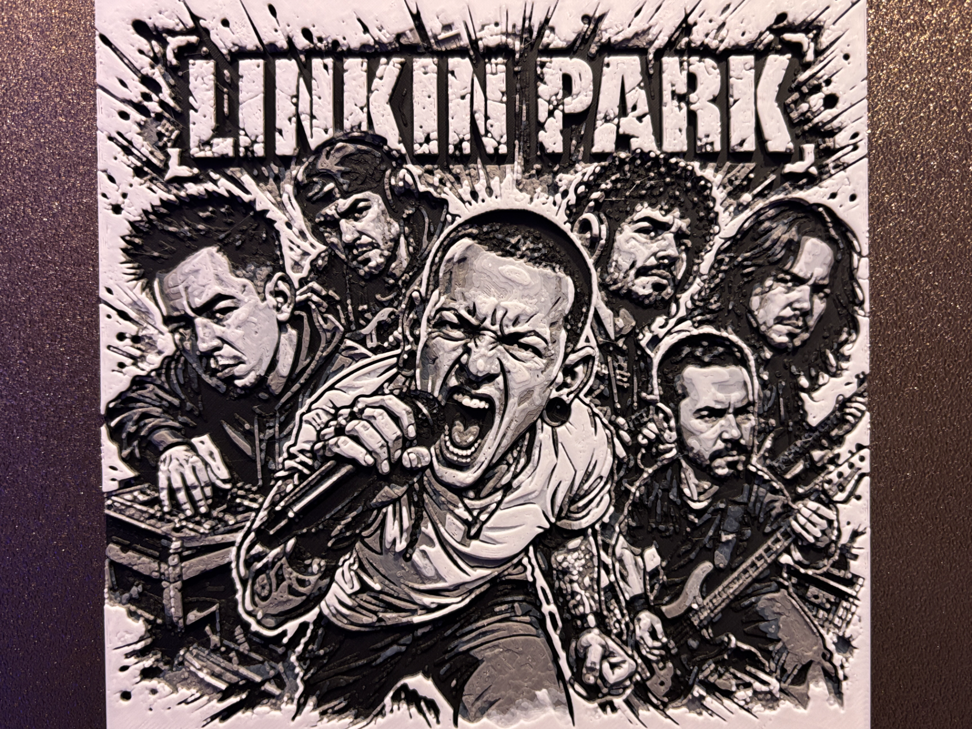 Linkin Park Cartoon Hueforge