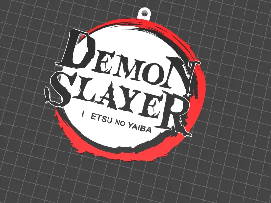 Demon slayer anime keychain