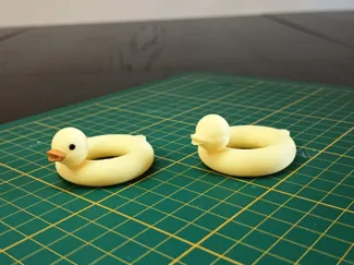 Donut Duck Keychain