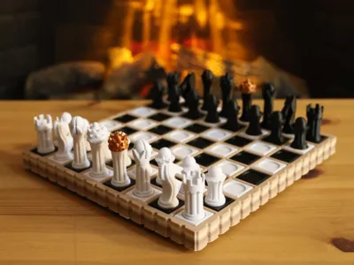 Chess Board (Magnetic Pieces and Tiles)
