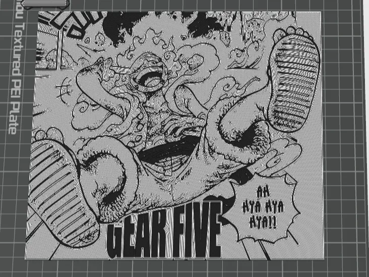 Manga Panel Luffy gear 5