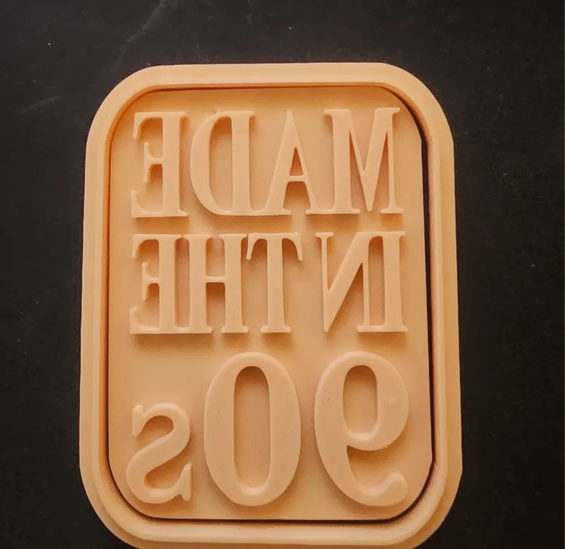 made in the 90s cookie cutter and stamp