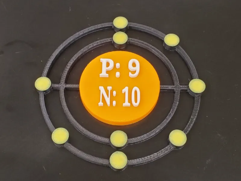 Fluorine Bohr Model