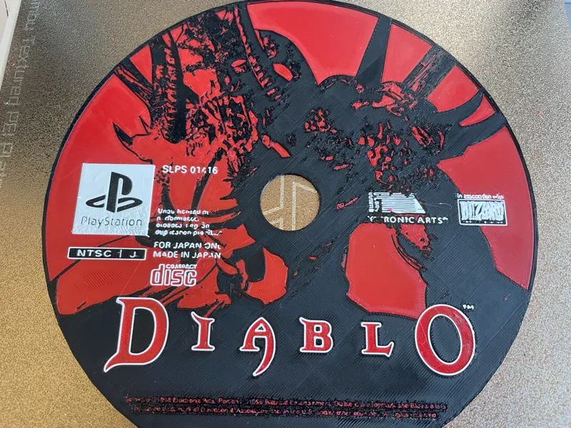 Diablo PSX CD Wall Art
