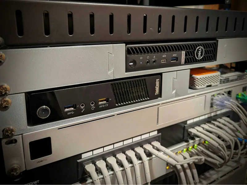 1U Rackmount 19 inch for Micro Lenovo, Dell, NUC