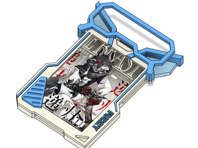 Magnetic Articulated Furry Lanyard Card