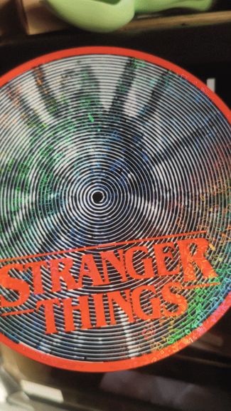 Vinyl Optical Illusion VECNA Stranger Things