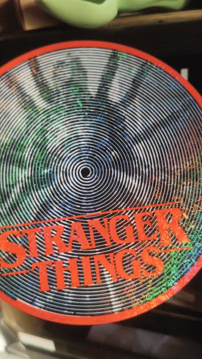 Vinyl Optical Illusion VECNA Stranger Things