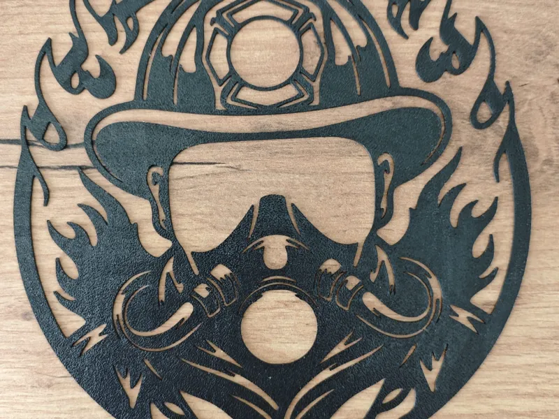 Firefighter with Respirator | Wall Art