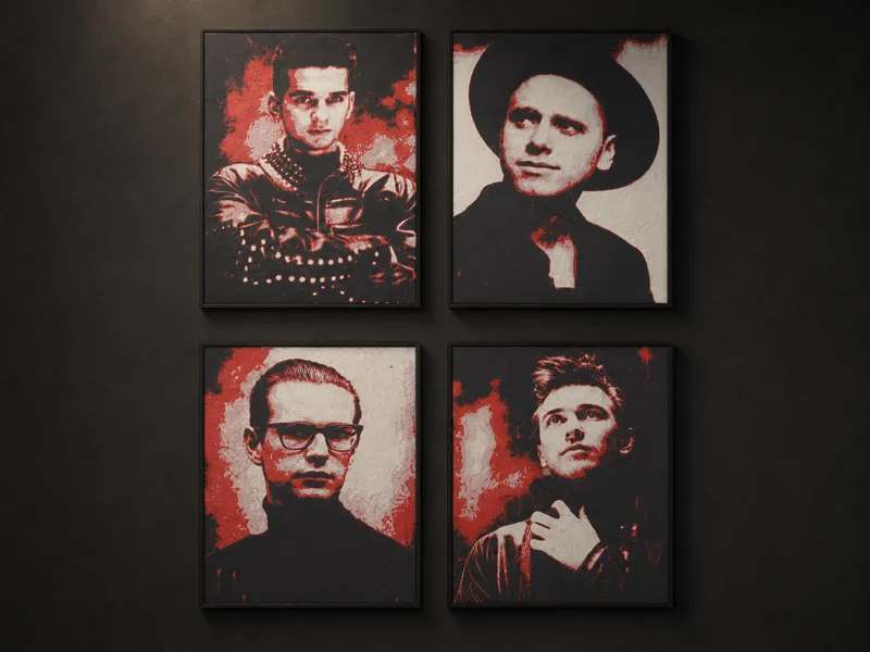 Depeche Mode Wall Hueforge with Frame