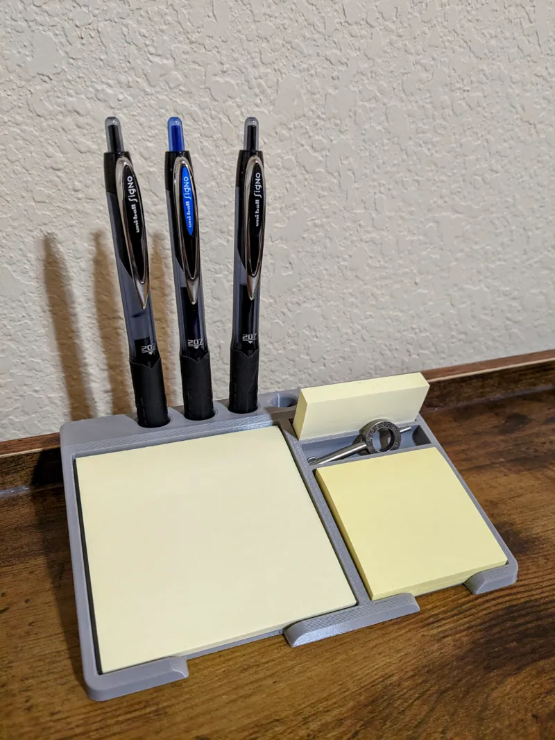 Triple Post-It Note Desk Stand