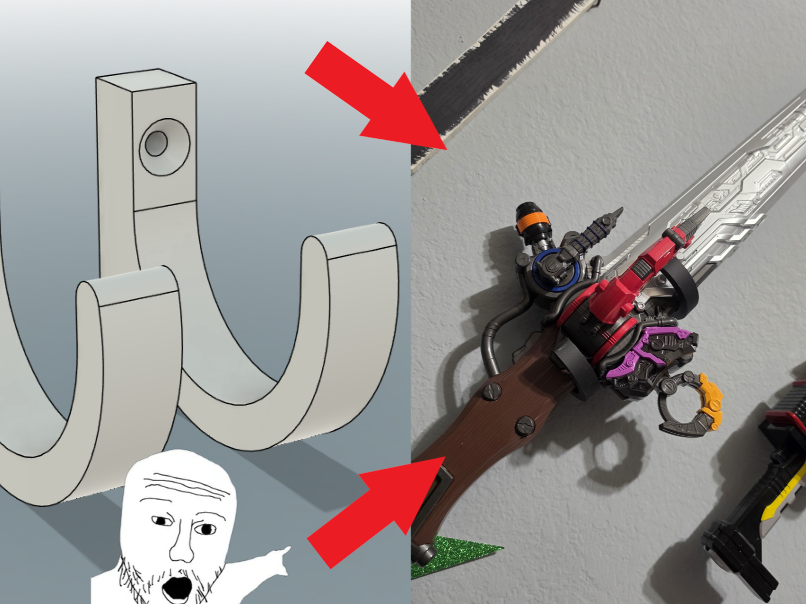 Generic Wall Hook / Sword Holder 