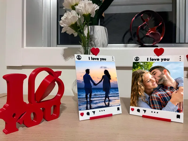 Hearted Instagram picture frame Stand