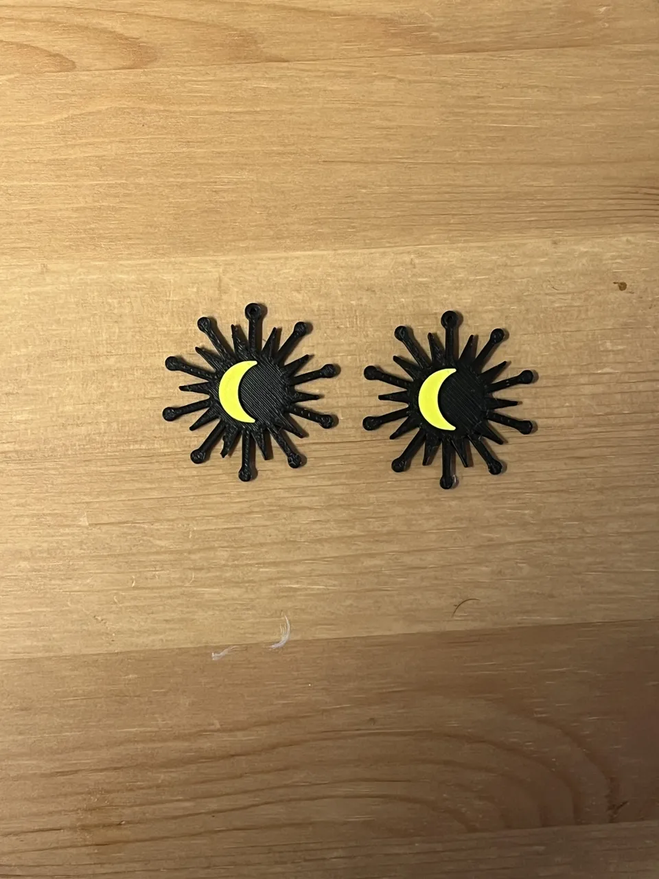 moon earrings view 2