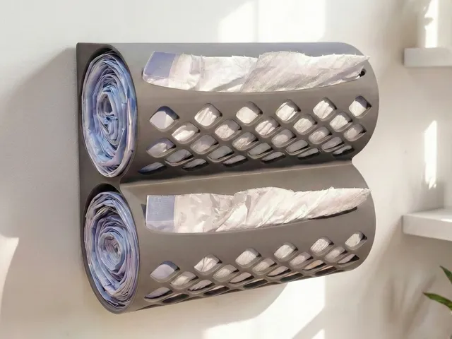 Dual Trash Bag Dispenser - Two 40 Rolls (80 Total)