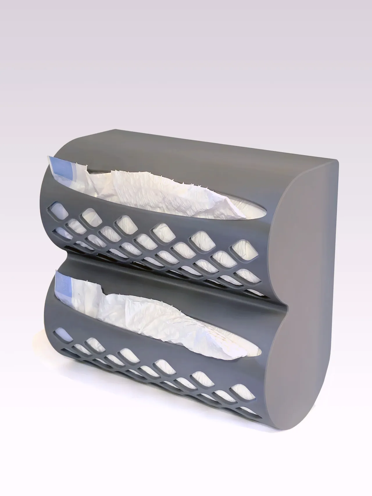 Dual Trash Bag Dispenser - Two 40 Rolls (80 Total) view 2
