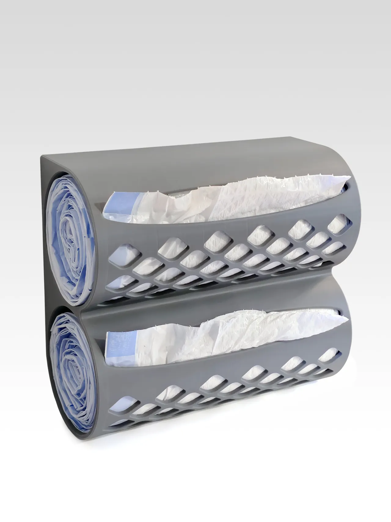 Dual Trash Bag Dispenser - Two 40 Rolls (80 Total) view 3